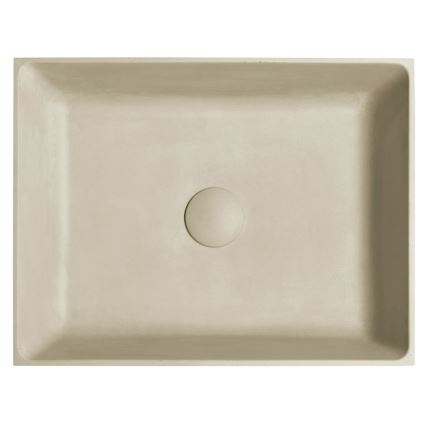 Sapho - Handfat för bänkskiva FORMIGO 47,5x36,5 cm betong/beige