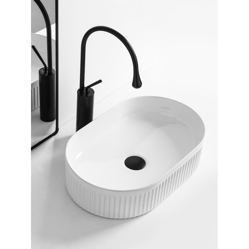 Sapho - Handfat för bänkskiva PICOBELLO 49x31 cm keramik/vit