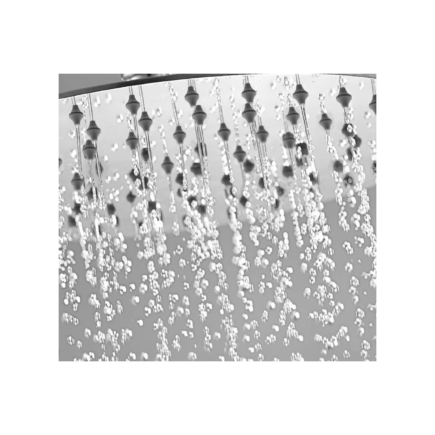 Sapho - Huvuddusch SLIM 25x25 cm polerad rostfri