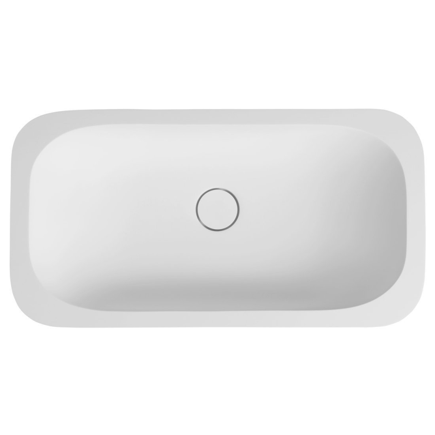 Sapho - Infällt tvättställ ROCKSTONE 67x35,5 cm matt vit