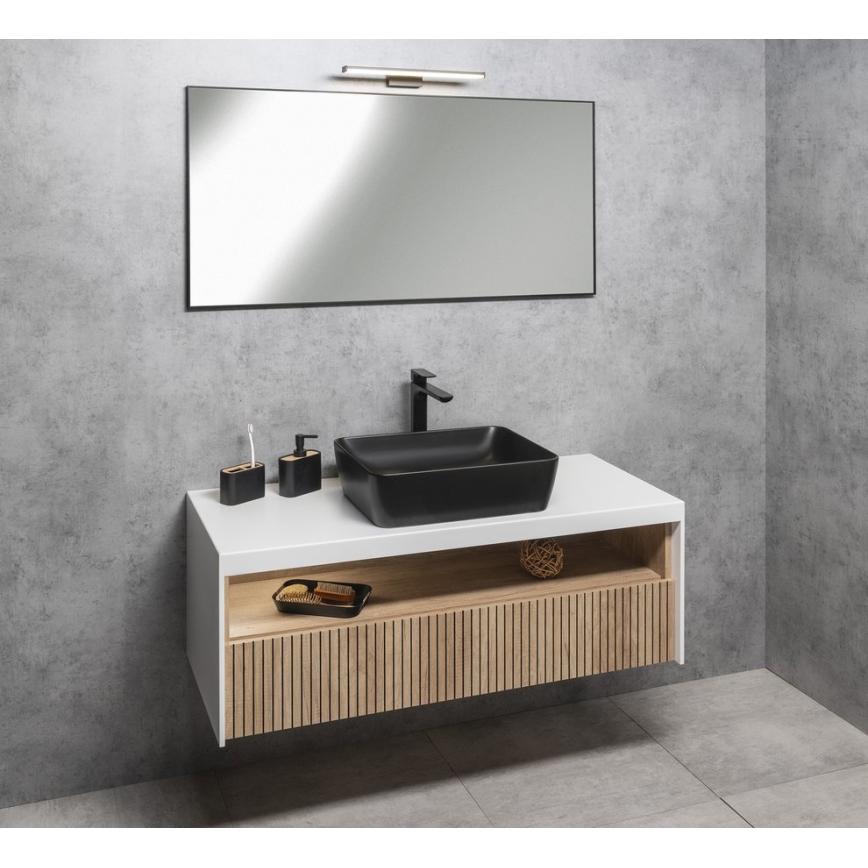 Sapho - Inramad spegel AROWANA 50x80 matt svart