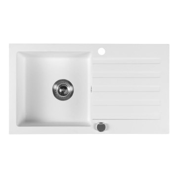 Sapho - Köksdiskho 78x44 cm granit/vit