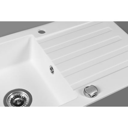 Sapho - Köksdiskho 78x44 cm granit/vit