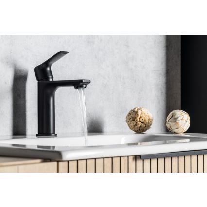 Sapho - Kran till handfat PAX 16,5 cm matt svart