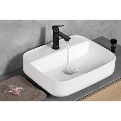 Sapho - Kran till handfat PAX 16,5 cm matt svart