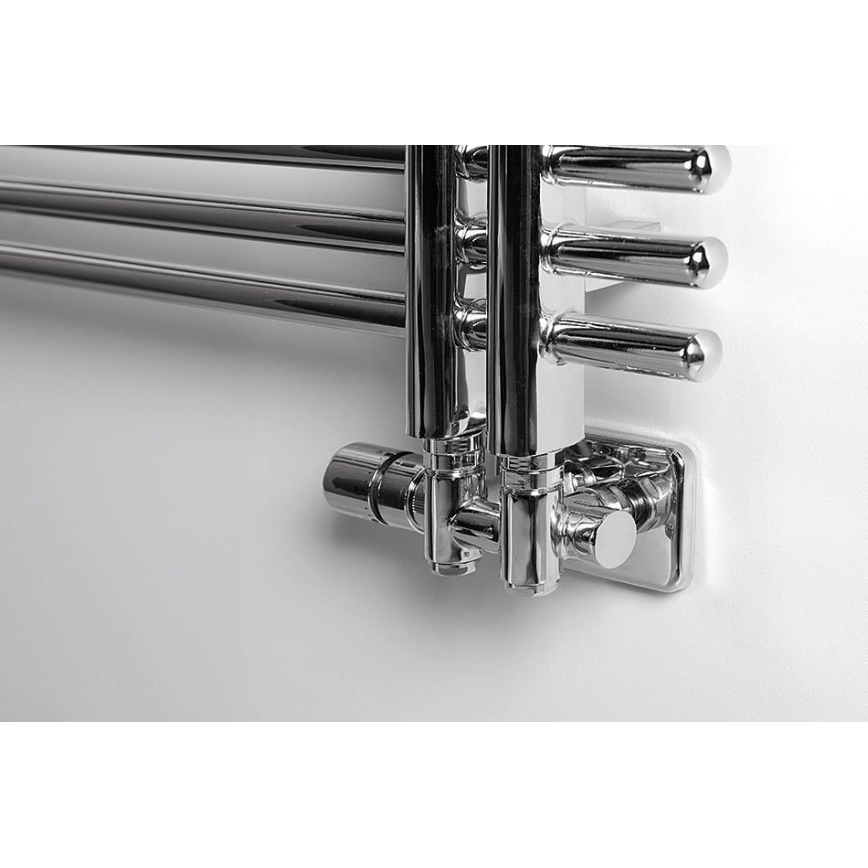 Sapho - Termostatisk anslutningssats för mittanslutning TWIN COMBI vänster/blank krom