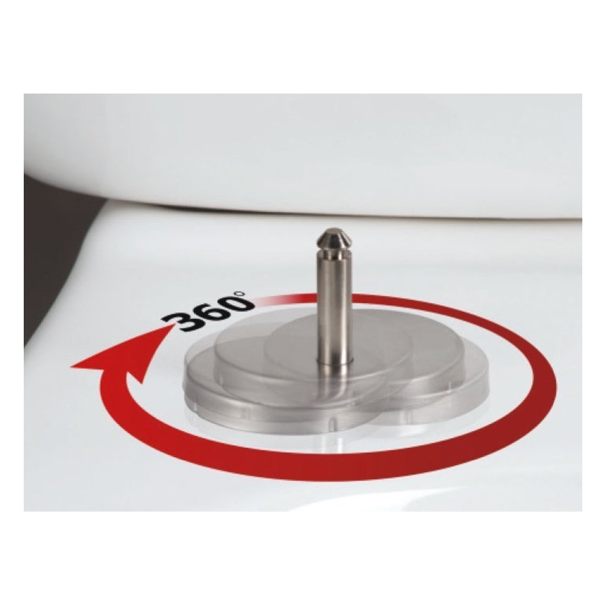 Sapho - Toalettsits LISA SoftClose vit