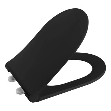 Sapho - Toalettsits SoftClose AVVA SLIM matt svart