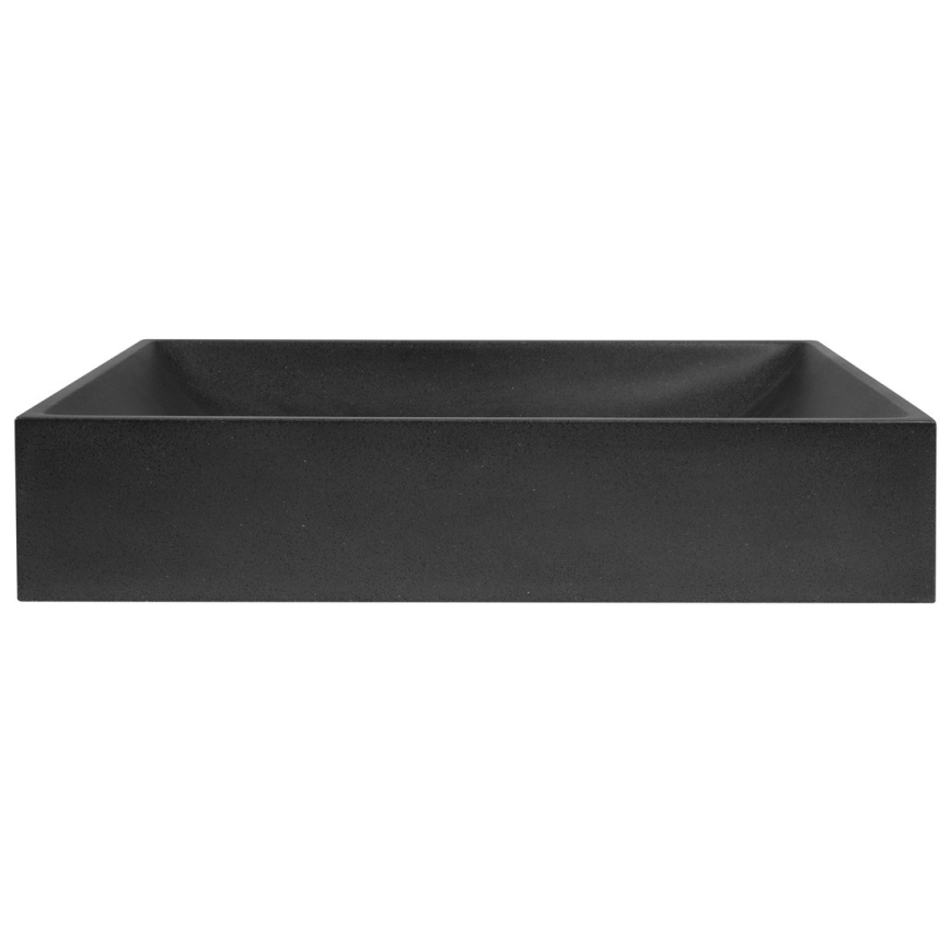 Sapho - Tvättställ för bänkskiva 58 x 36 cm betong/svart