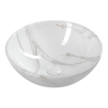 Sapho - Tvättställ för bänkskiva DALMA Ø 42 cm keramik/Carrara/vit