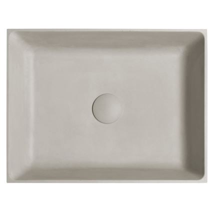 Sapho - Tvättställ för bänkskiva FORMIGO 47,5 x 36,5 cm betong/matt sand