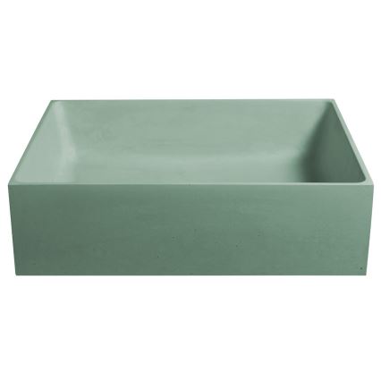 Sapho - Tvättställ för bänkskiva FORMIGO 47,5x36,5 cm betong/grön