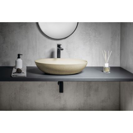 Sapho - Tvättställ för bänkskiva FORMIGO 60x40 cm betong/beige