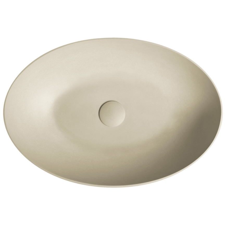 Sapho - Tvättställ för bänkskiva FORMIGO 60x40 cm betong/beige