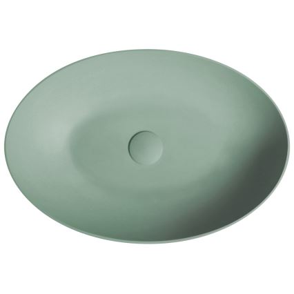 Sapho - Tvättställ för bänkskiva FORMIGO 60x40 cm betong/grön