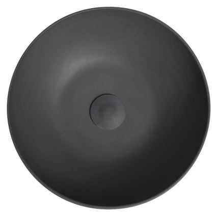 Sapho - Tvättställ för bänkskiva FORMIGO Ø 39 cm betong/antracit