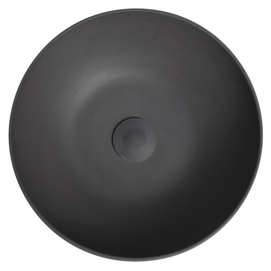Sapho - Tvättställ för bänkskiva FORMIGO Ø 39 cm betong/antracit