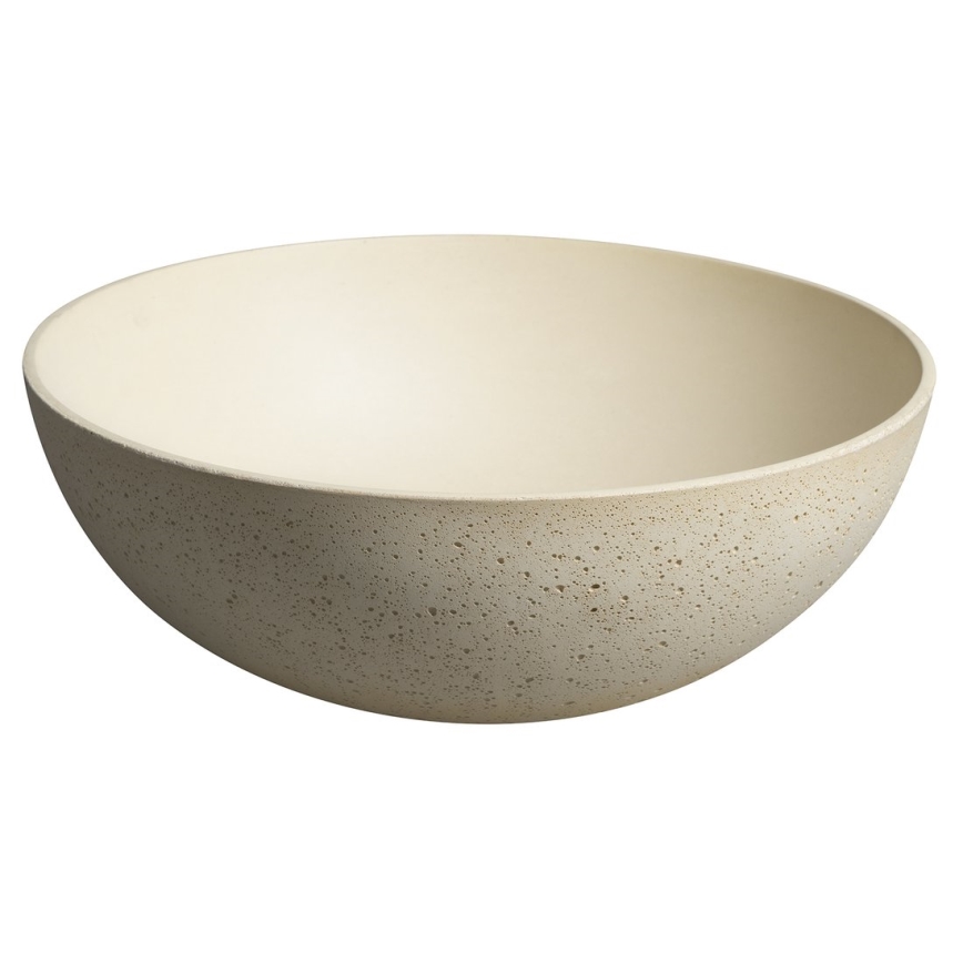 Sapho - Tvättställ för bänkskiva FORMIGO Ø 39 cm, betong/beige