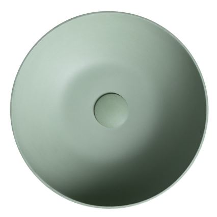 Sapho - Tvättställ för bänkskiva FORMIGO Ø 39 cm betong/grön