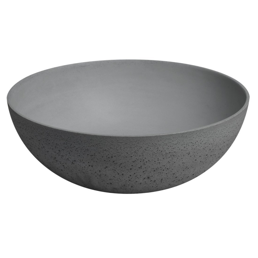 Sapho - Tvättställ för bänkskiva FORMIGO Ø 39 cm, betong/mattgrå