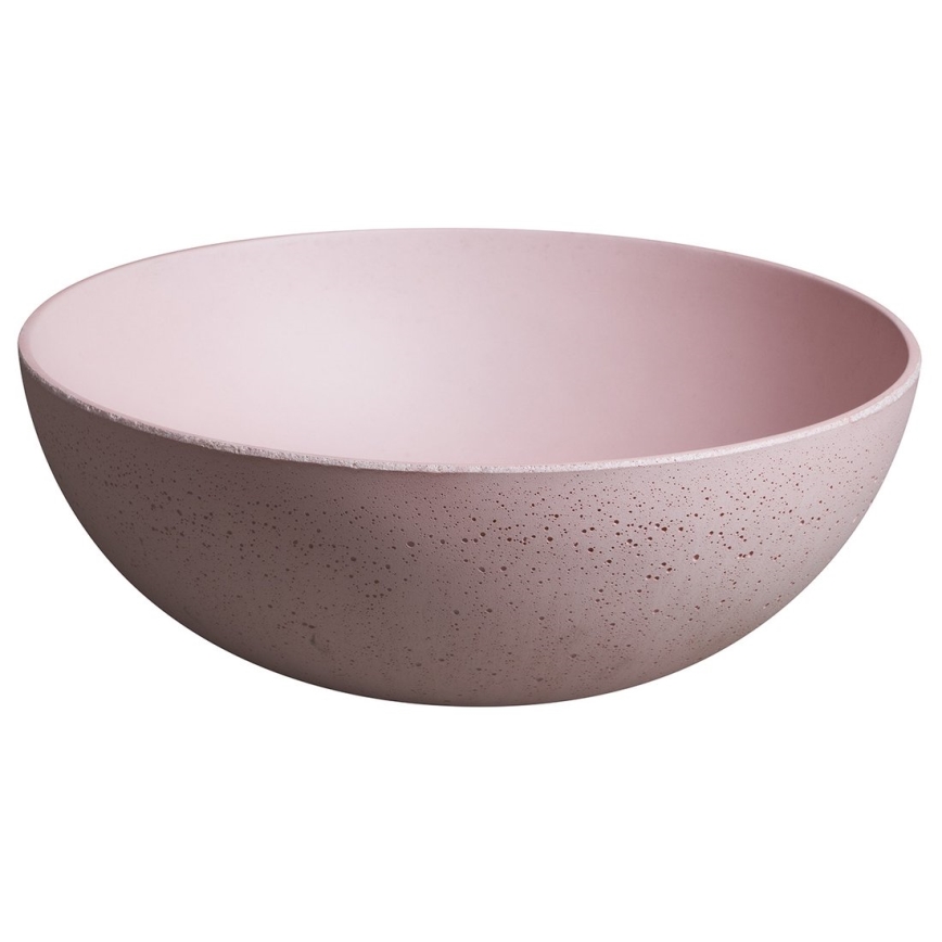 Sapho - Tvättställ för bänkskiva FORMIGO Ø 39 cm betong/rosa