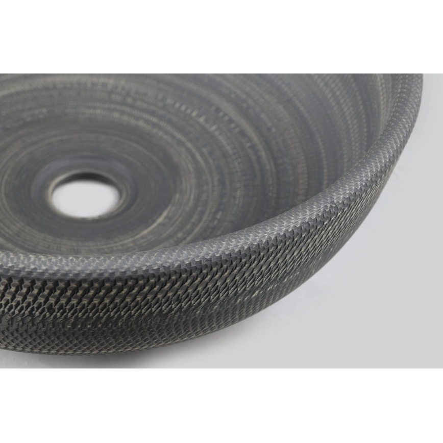 Sapho - Tvättställ för bänkskiva PRIORI Ø 41 cm keramik/grå