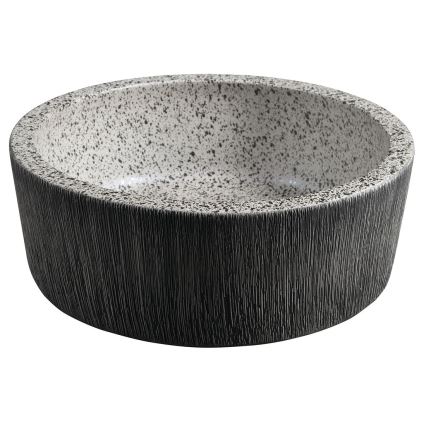 Sapho - Tvättställ för bänkskiva PRIORI Ø 41 cm vit/grå