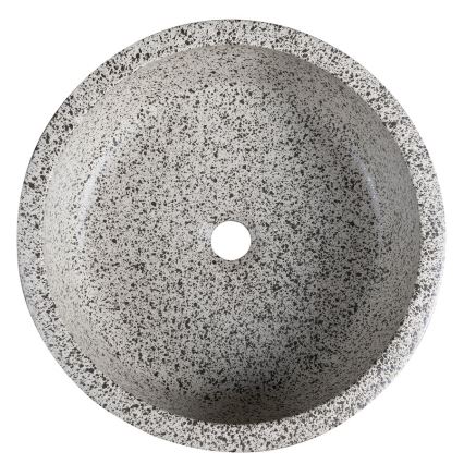 Sapho - Tvättställ för bänkskiva PRIORI Ø 41 cm vit/grå