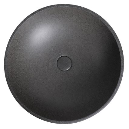 Sapho - Tvättställ för bänkskiva TURF Ø 44 cm betong/svart granit