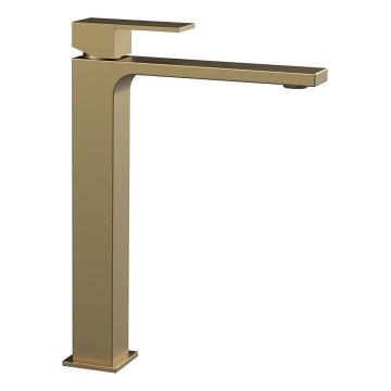 Sapho - Tvättställsblandare CUBEMIX 27,8 cm mattguld