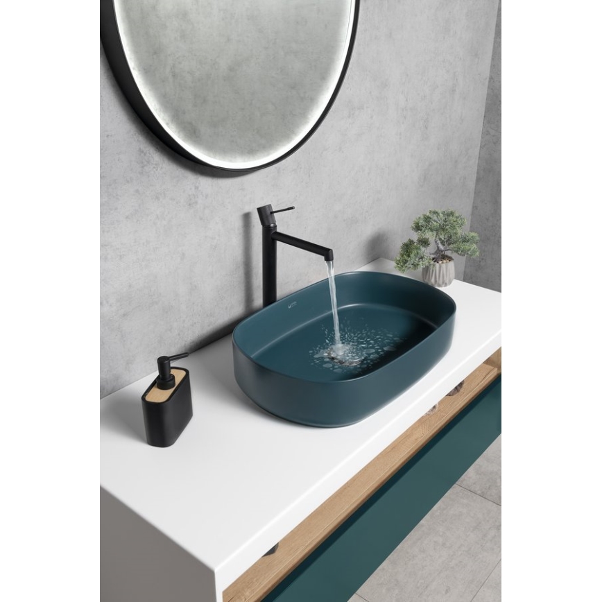 Sapho - Tvättställsblandare SOLARIS 32 cm matt svart