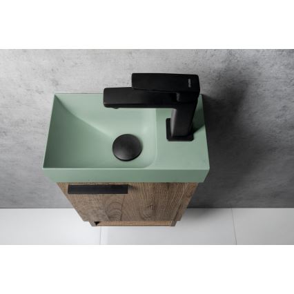 Sapho - Tvättställsblandare TURSI 15 cm matt svart
