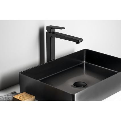 Sapho - Tvättställsblandare TURSI 28 cm matt svart