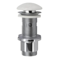 Sapho - Tvättställsbottenventil Click-Clack BLOK Ø 6,7 cm marmor/vit