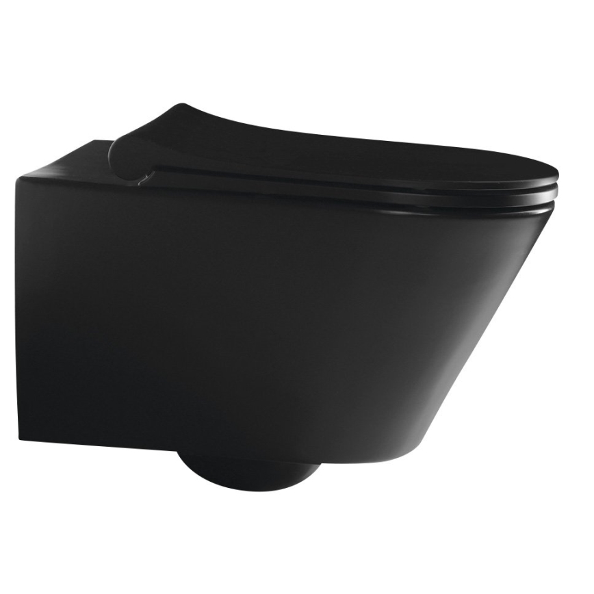 Sapho - Väggmonterad toalett AVVA keramik/svart