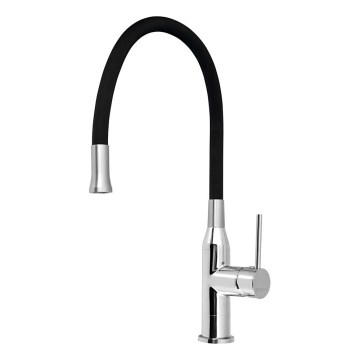 Sapho - Vaskkran med flexibel arm SILI svart/mässing