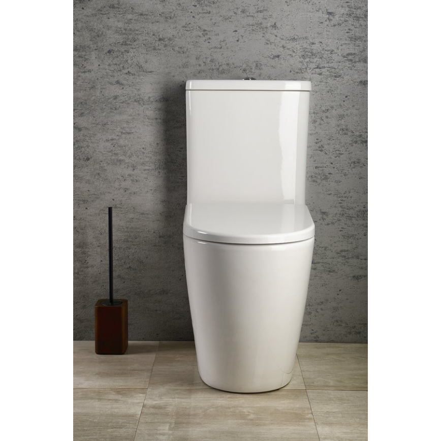 Sapho - WC-kombi TURKU med botten- eller bakutlopp, porslin/vit