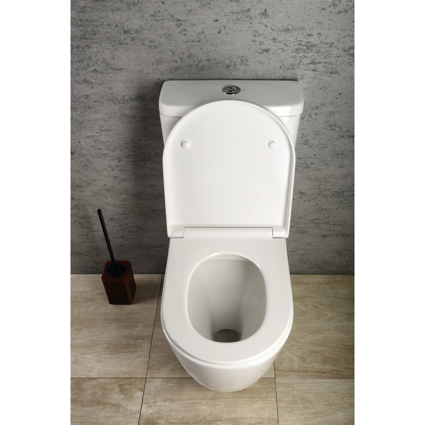 Sapho - WC-kombi TURKU med botten- eller bakutlopp, porslin/vit