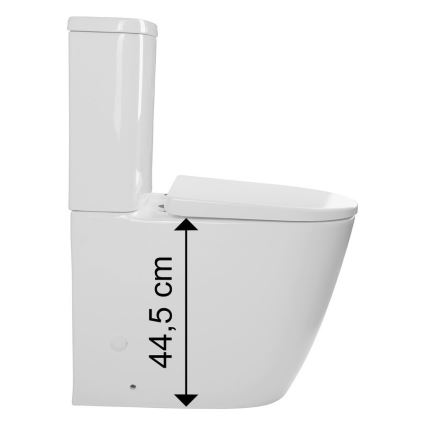 Sapho - WC-kombi TURKU med botten- eller bakutlopp, porslin/vit
