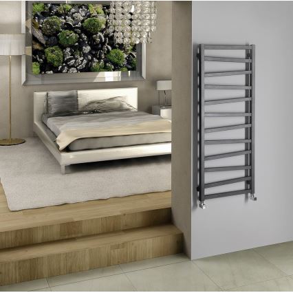 Sapho - ZIG badrumsradiator 133x50 cm, antracit