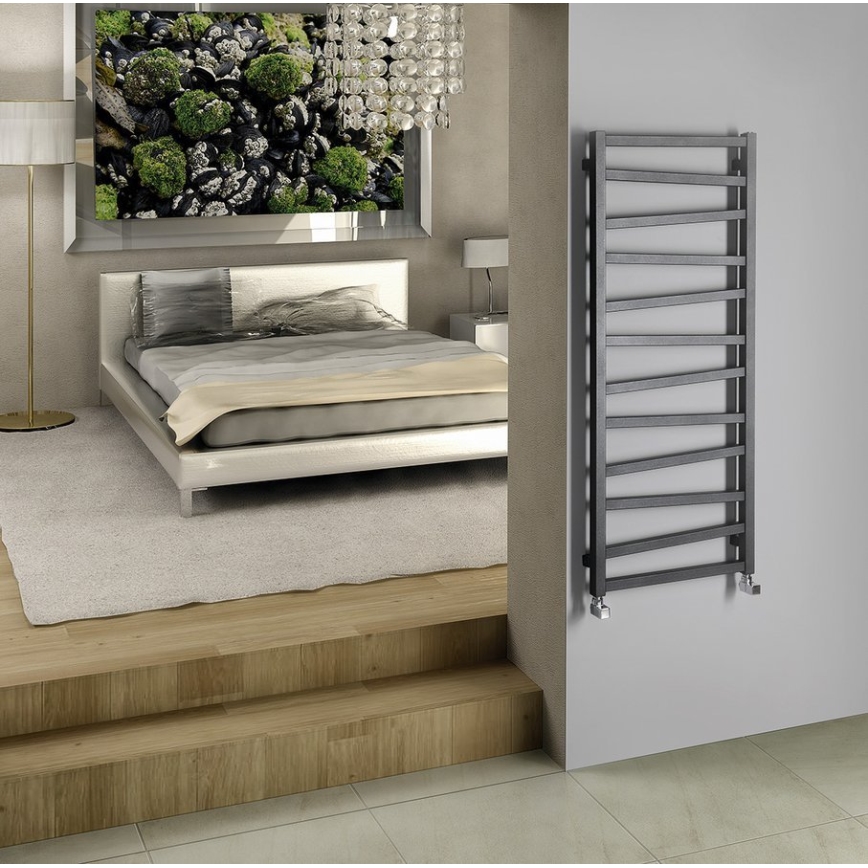 Sapho - ZIG badrumsradiator 133x50 cm, antracit
