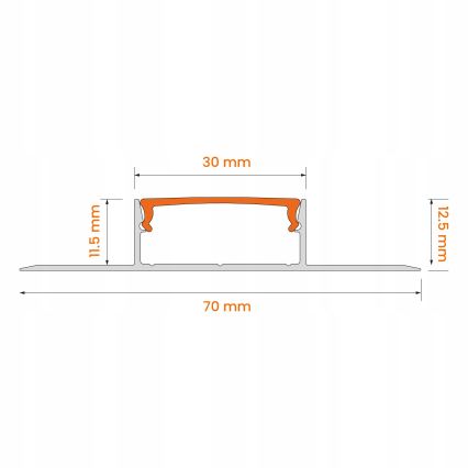 Set 1x dimbar LED RGBW-remsa Philips Hue WHITE AND COLOR AMBIANCE LED/20W/230V 2 m + 2x inbyggnadsprofil 1 m silver/vit