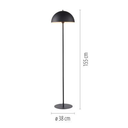 Schöner Wohnen 11727-18 - Golvlampa ALI 1xE27/25W/230V svart