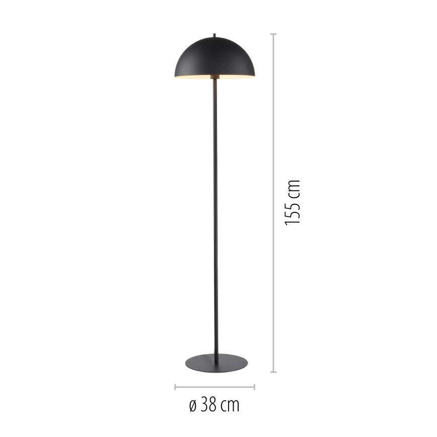 Schöner Wohnen 11727-18 - Golvlampa ALI 1xE27/25W/230V svart