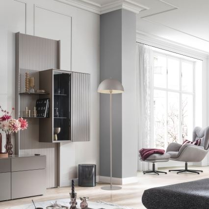 Schöner Wohnen 11727-39 - Golvlampa ALI 1xE27/25W/230V grå