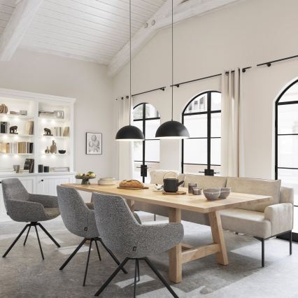 Schöner Wohnen 11728-18 - Takpendel ALI 1xE27/25W/230V Ø 38 cm svart