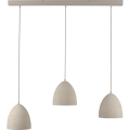 Schöner Wohnen 12541-42 - Pendellampa med sladd TRAVENTA 3xE27/40W/230V betong