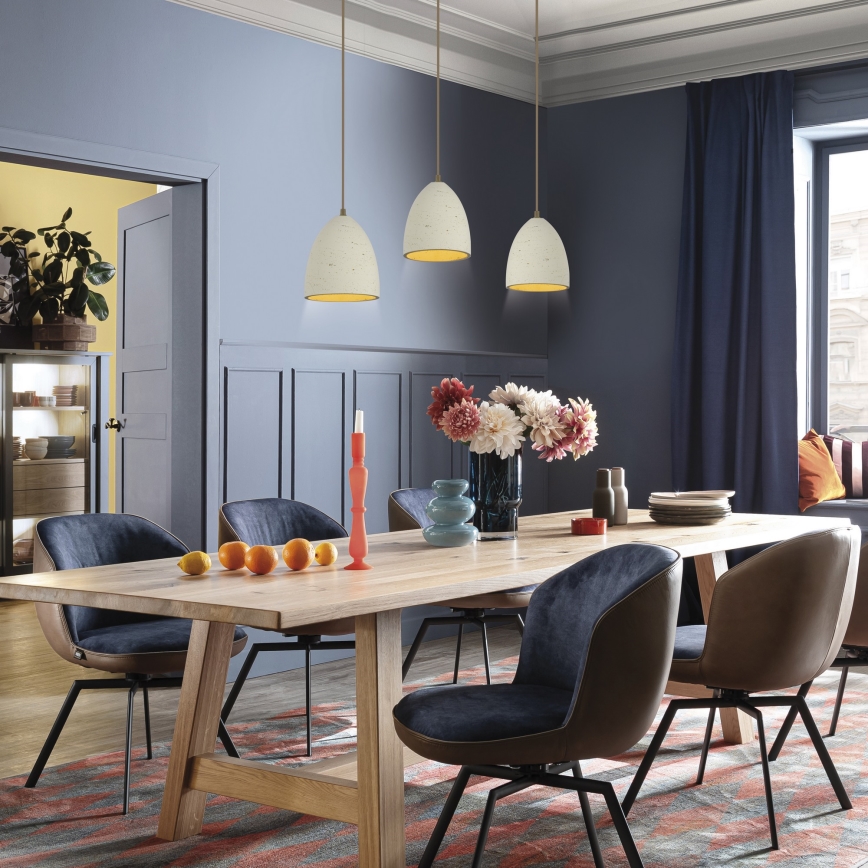 Schöner Wohnen 12541-42 - Pendellampa med sladd TRAVENTA 3xE27/40W/230V betong