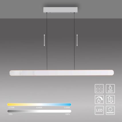 Schöner Wohnen 12577-16 - LED-dimmbar pendel med vajer ADRIANA ROUND 2xLED/24W/230V 2700/3000/3500/4000/5000K 160 cm vit