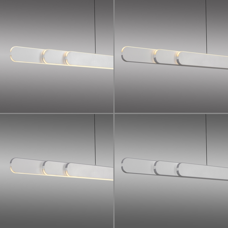 Schöner Wohnen 12577-16 - LED-dimmbar pendel med vajer ADRIANA ROUND 2xLED/24W/230V 2700/3000/3500/4000/5000K 160 cm vit